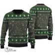 Scottish Haig Check Tartan Christmas Knitted Ugly Sweater Shiny