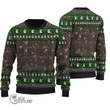 Scottish Kennedy Weathered Tartan Christmas Knitted Ugly Sweater Shiny