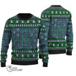 Scottish Inglis Ancient Tartan Christmas Knitted Ugly Sweater Shiny