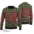 Scottish MacNab Ancient Tartan Christmas Knitted Ugly Sweater Shiny