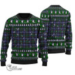 Scottish MacRae Hunting Modern Tartan Christmas Knitted Ugly Sweater Shiny