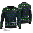 Scottish Russell Modern Tartan Christmas Knitted Ugly Sweater Shiny