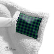 Scottish Abercrombie Tartan Crest Wearable Hooded Blanket Full Plaid