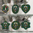 Scottish Aiton Tartan Crest Christmas Ornament Full Plaid