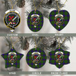 Scottish Adam Tartan Crest Christmas Ornament Full Plaid