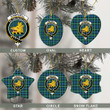 Scottish Campbell Ancient 01 Tartan Crest Christmas Ornament Full Plaid