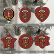 Scottish MacAlister Modern Tartan Crest Christmas Ornament Full Plaid