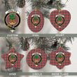 Scottish Hamilton Ancient Tartan Crest Christmas Ornament Full Plaid