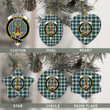 Scottish Gordon Dress Ancient Tartan Crest Christmas Ornament Full Plaid
