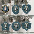 Scottish Lamont Ancient Tartan Crest Christmas Ornament Full Plaid
