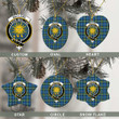 Scottish MacLeod of Harris Ancient Tartan Crest Christmas Ornament Full Plaid