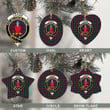 Scottish Logan Modern Tartan Crest Christmas Ornament Full Plaid