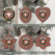 Scottish MacFarlane Ancient Tartan Crest Christmas Ornament Full Plaid