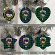 Scottish MacDonald of the Isles Hunting Modern Tartan Crest Christmas Ornament Full Plaid