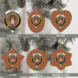 Scottish Ross Ancient Tartan Crest Christmas Ornament Full Plaid