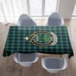 Scottish Abercrombie Tartan Crest Rectangle Tablecloth Full Plaid