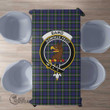Scottish Baird Modern Tartan Crest Rectangle Tablecloth Full Plaid