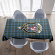 Scottish Cockburn Modern Tartan Crest Rectangle Tablecloth Full Plaid