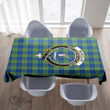 Scottish Barclay Hunting Ancient Tartan Crest Rectangle Tablecloth Full Plaid