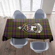 Scottish Cochrane Modern Tartan Crest Rectangle Tablecloth Full Plaid