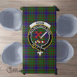 Scottish Adam Tartan Crest Rectangle Tablecloth Full Plaid
