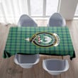 Scottish Kennedy Ancient Tartan Crest Rectangle Tablecloth Full Plaid