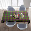 Scottish MacDonald of Clanranald Tartan Crest Rectangle Tablecloth Full Plaid
