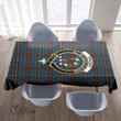 Scottish Fraser Hunting Ancient Tartan Crest Rectangle Tablecloth Full Plaid