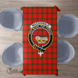 Scottish MacDonald of Sleat Tartan Crest Rectangle Tablecloth Full Plaid