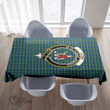 Scottish Lyon Clan Tartan Crest Rectangle Tablecloth Full Plaid