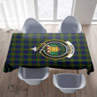 Scottish Dundas Modern 02 Tartan Crest Rectangle Tablecloth Full Plaid