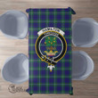 Scottish Hamilton Hunting Modern Tartan Crest Rectangle Tablecloth Full Plaid