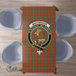 Scottish MacGregor Ancient Tartan Crest Rectangle Tablecloth Full Plaid