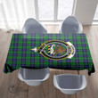 Scottish Graham of Menteith Modern Tartan Crest Rectangle Tablecloth Full Plaid
