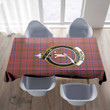 Scottish MacRae Ancient Tartan Crest Rectangle Tablecloth Full Plaid