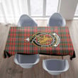 Scottish MacPherson Weathered Tartan Crest Rectangle Tablecloth Full Plaid