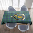 Scottish Sinclair Hunting Ancient Tartan Crest Rectangle Tablecloth Full Plaid
