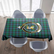 Scottish Stewart Old Ancient Tartan Crest Rectangle Tablecloth Full Plaid