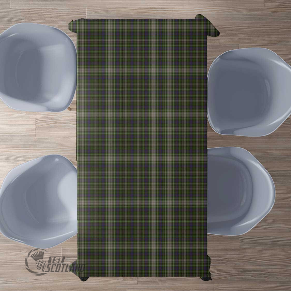 Scottish Davidson Tulloch Dress Tartan Rectangle Tablecloth Full Plaid