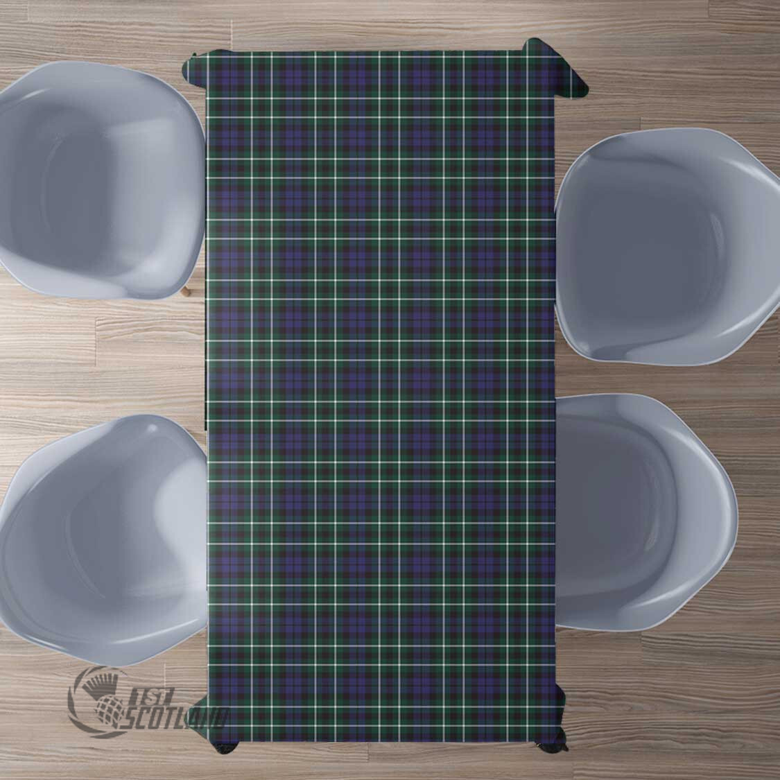 Scottish Graham of Montrose Modern Tartan Rectangle Tablecloth Full Plaid