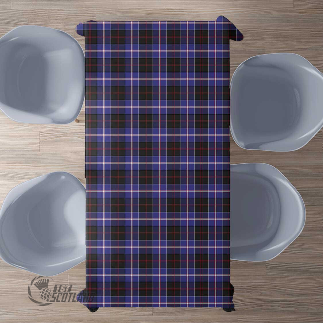 Scottish Dunlop Modern Tartan Rectangle Tablecloth Full Plaid