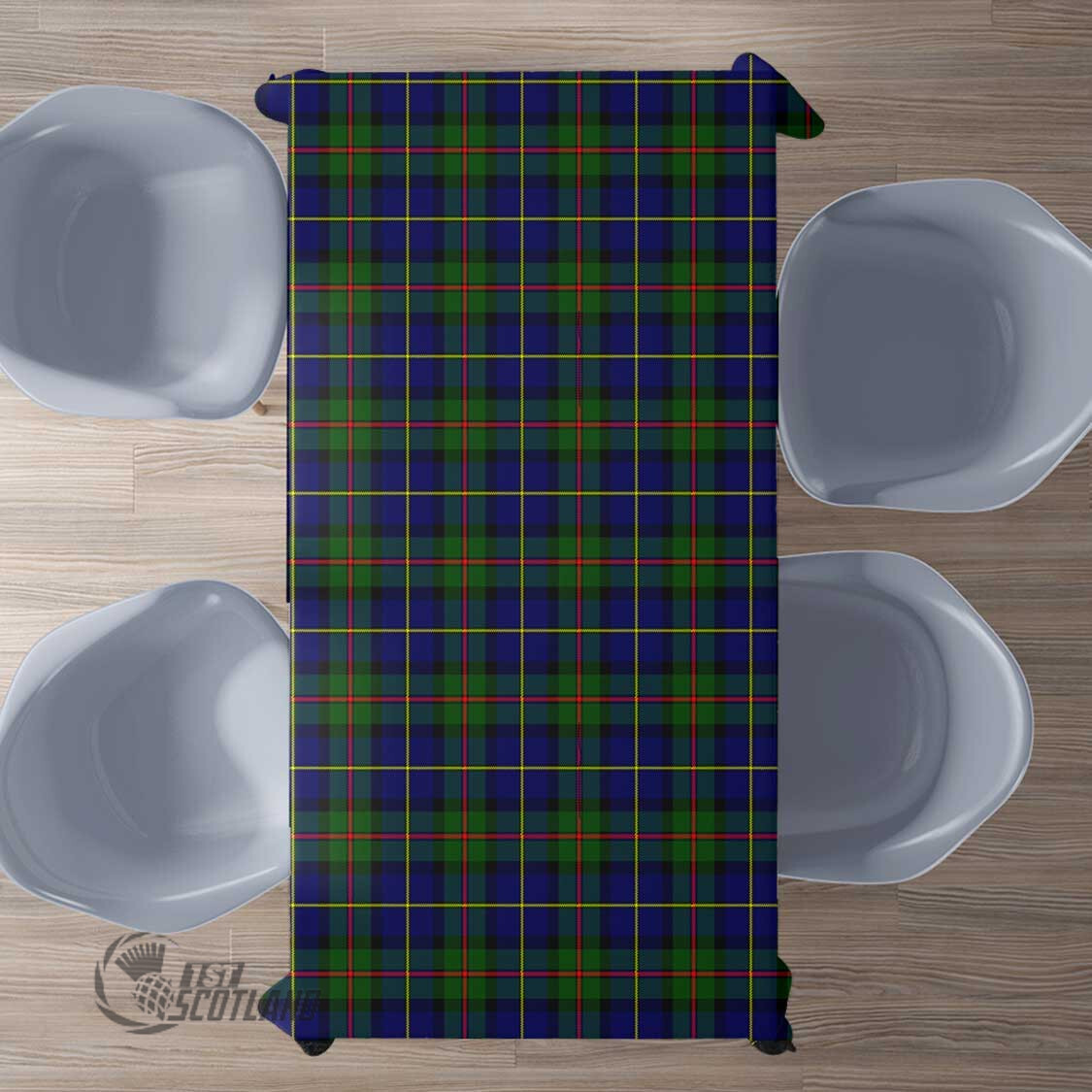Scottish MacLeod of Harris Modern Tartan Rectangle Tablecloth Full Plaid