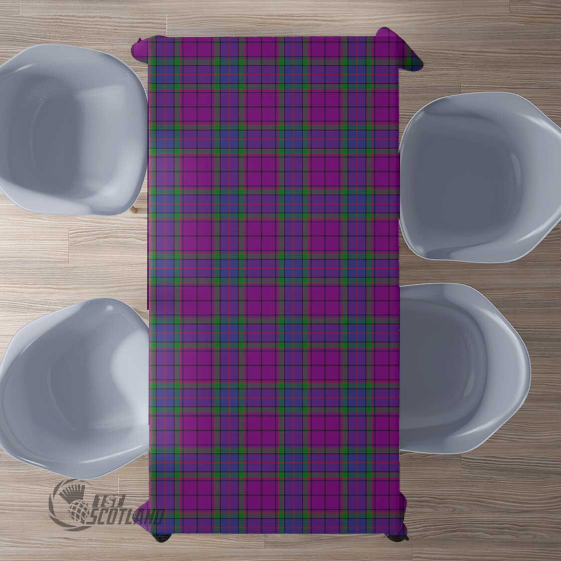 Scottish Wardlaw Modern Tartan Rectangle Tablecloth Full Plaid