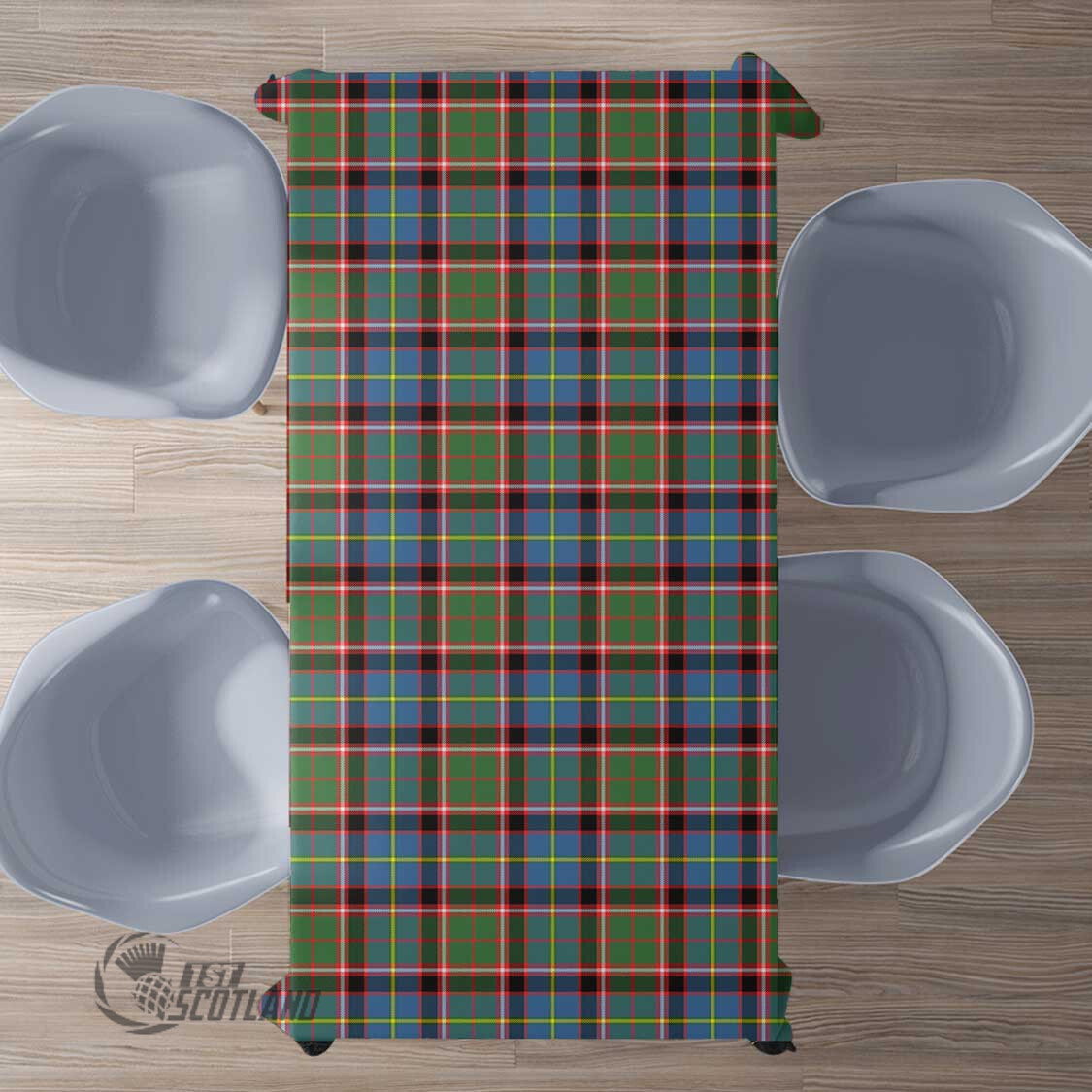 Scottish Stirling & Bannockburn District Tartan Rectangle Tablecloth Full Plaid