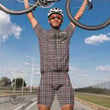 Scottish Borthwick Dress Ancient Tartan Crest Men Cycling Set Full Plaid