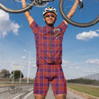 Scottish Cameron of Lochiel Modern Tartan Crest Men Cycling Set Full Plaid