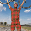 Scottish Cameron Modern Tartan Crest Men Cycling Set Full Plaid