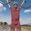 Scottish Drummond Modern Tartan Crest Men Cycling Set Full Plaid