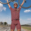Scottish Robertson Modern Tartan Crest Men Cycling Set Full Plaid
