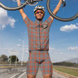 Scottish MacFarlane Ancient Tartan Crest Men Cycling Set Full Plaid